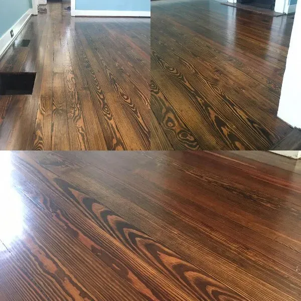 Heart of pine floor